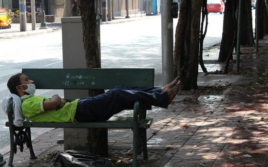 Mittagspause in Bangkok