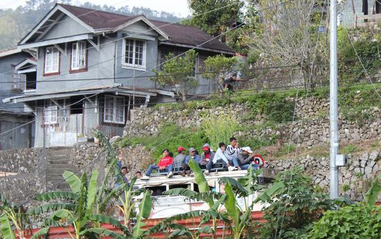 Typischer Bus in Sagada