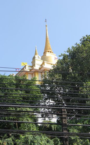 Wat Saket von unten
