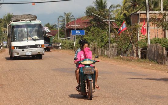 Unterwegs nach Vang Vieng.
