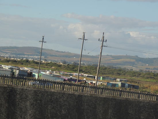 Hütten am Randgebiet von Kapstadt