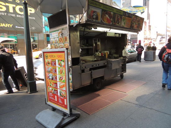 Ein typischer Grillstand