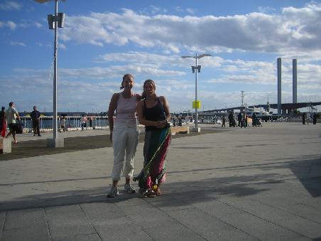 Vera & ich in den Docklands