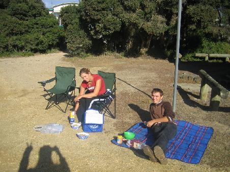 Fruehstueck in der Sonne