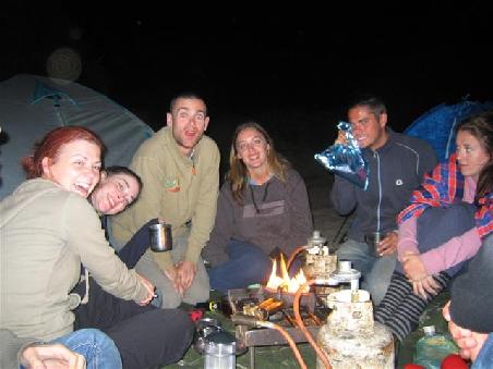 Campfire am Abend