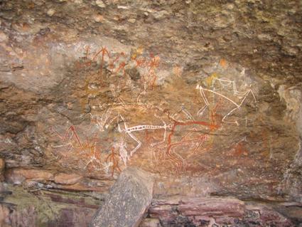 Wandmalereien der Ureinwohner