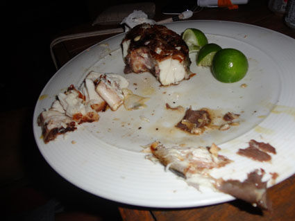 mmmh, die Makrele war lecker... (gerne vergessen wir zu fotografieren - die Gier, tststs)