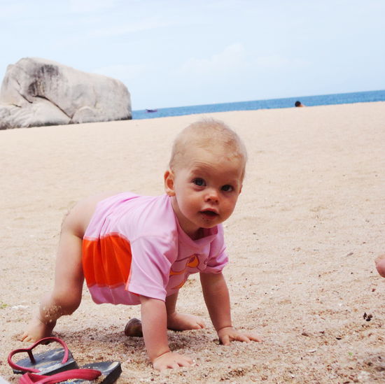 Am Strand ist Baerengang angesagt...sonst hat man ueberall den bloeden Sand...