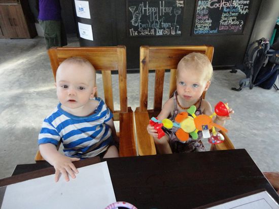 Beim Mittagessen mit Wiro
