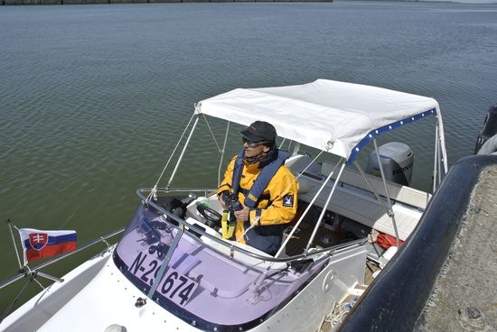 Warteposition Schleuse Gabcikovo