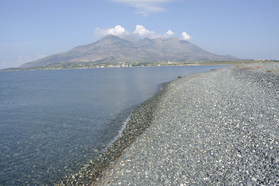 Vom Hausstrand Richtung Kamariotissa