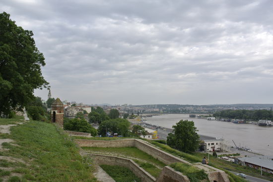 Belgrad vom Burgberg Kalemegdan Richtung Save