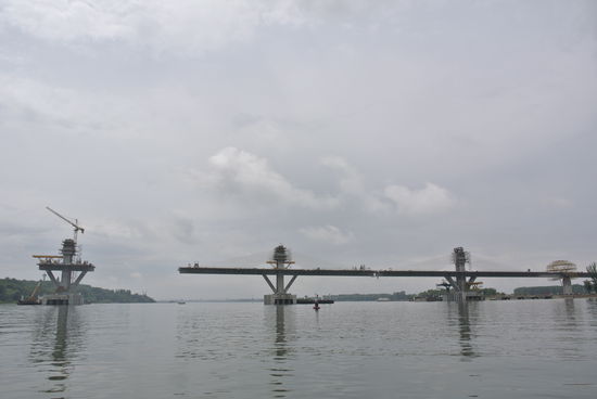 Neue Brücke vor Vidin