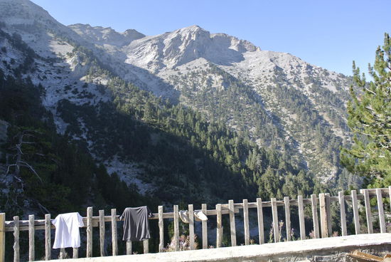 Blick Richtung Gipfelmassiv