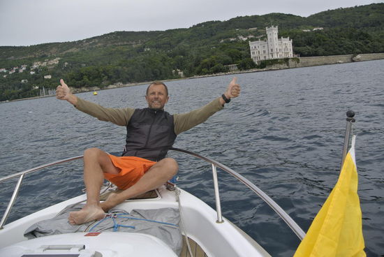 Schloss Miramare - der nördlichste Punkt meiner Reise
ZIEL ERREICHT!
über 3600 Seemeilen seit dem Start am 17.5.2012 in Tulln