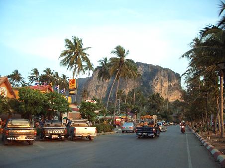 Strandstraße in Ao Nang