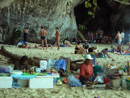 "Strand-Restaurant" am Phra Nang Beach