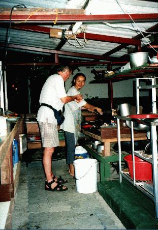 Reinhold beim Kochen
