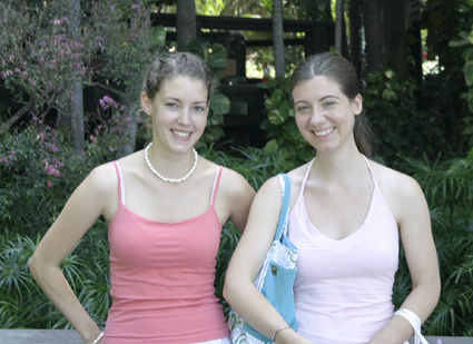 Ich habe mich in Brisbane mit Anne und Maria aus Trier getroffen.
