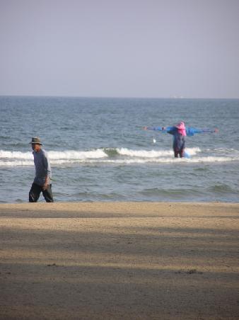 an keinem Touri-strand sind Thai-Fischer zu finden...