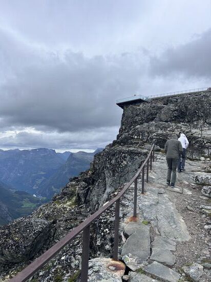 Aufstieg zur Aussichtsplattform