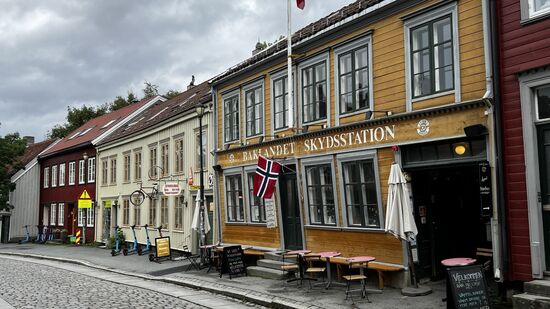 Stadtteil Bakklandet - die Altstadt mit ihren bunten Holzhäusern