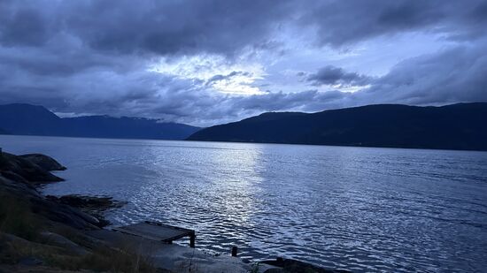 Abendstimmung um 22:30 Uhr.