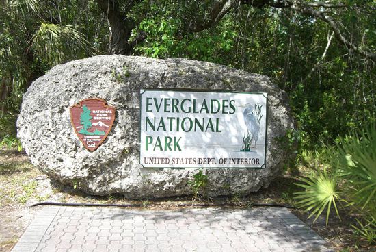 Eingang zum Everglades Nationalpark