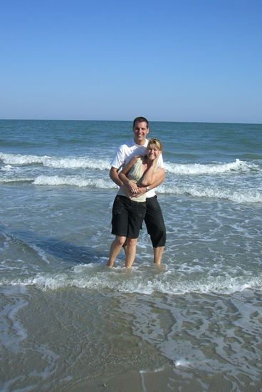 Am Strand von Myrtle Beach.