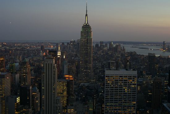 Blick Downtown u.a. auf das Empire State Building