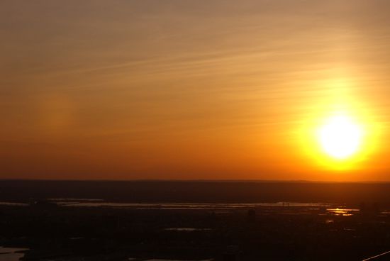 Sonnenuntergang über New Jersey