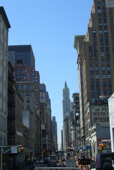 Blick auf das Woolworth Building.