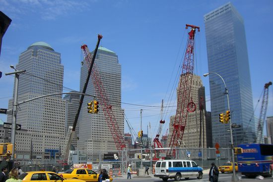 Am Ground Zero beginnen schon die ersten Bauarbeiten.