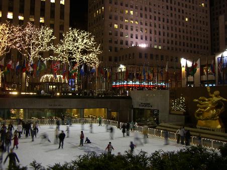 Eisfläche beim Rockefeller Center