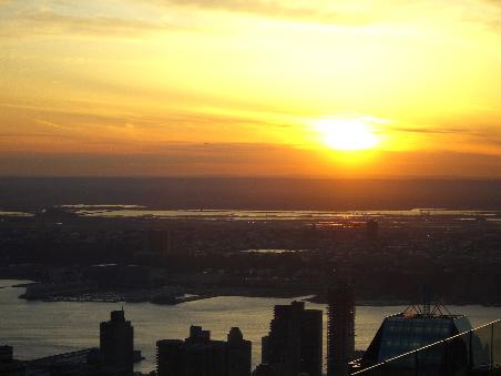 Blick vom Rockefeller Center auf New Jersey