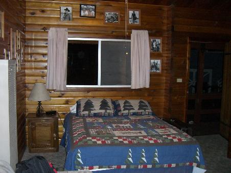 Übernachtung in einem Blockhaus. Unsere schönste Unterkunft in den ganzen 4 Wochen USA