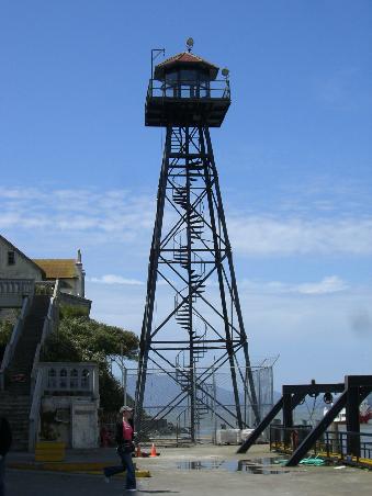 ehemaliger Wachturm auf Alcatraz