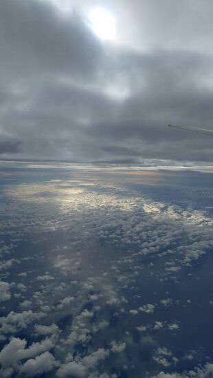 Landeanflug morgens auf Mahe.