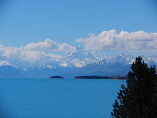 Der Mount Cook, mit 3755m der hoechste Berg Neuseeland's!