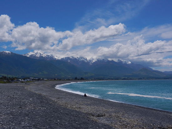 Die Kueste von Kaikoura.