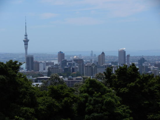 Blick auf Skycity von Mt. Eden!