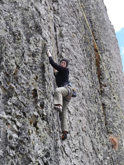 Mel an dem wunderschoenen und griffigen Granitfelsen!