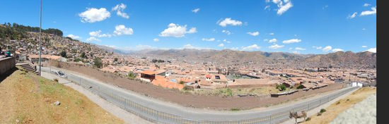 Ein etwas verzerrter Ueberblick von Cusco!