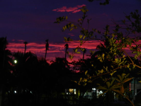 Am Vorabend des Sturms, gab es dieses unheilvolle Abendrot!