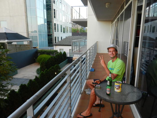 Unser deutscher Kumpel Kris, den wir beim Catering kennenlernten.