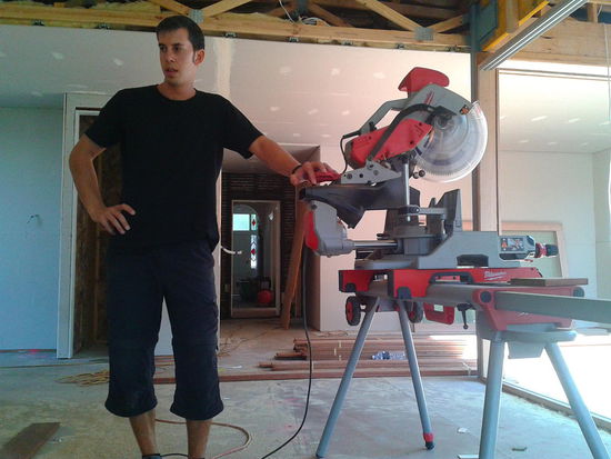 Anfangs hab ich auch noch auf ner Baustelle ausgeholfen!