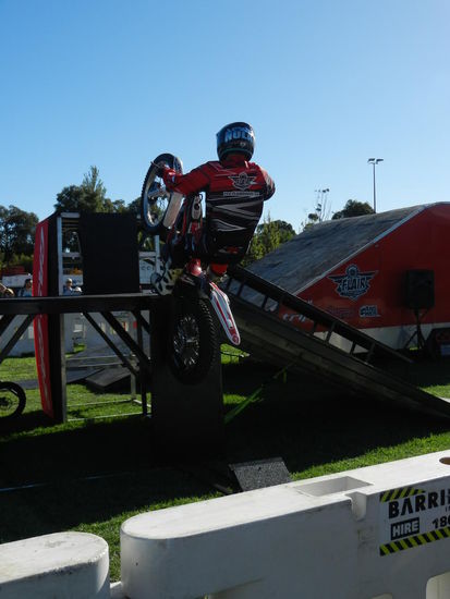 Auch eine Trial-Show gab's zu sehen.