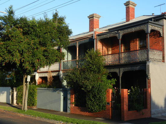 Typisch alter Baustil in Melbourne.