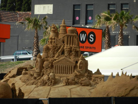 Bekannt fuer den Ort - die Sandskulpturen!