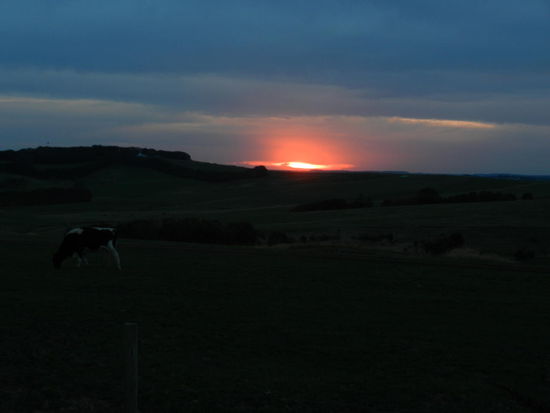 Ein schoener Tag geht zu Ende.
